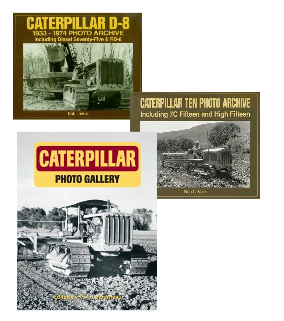 3 Book Set for Caterpillar Tractor Enthusiast