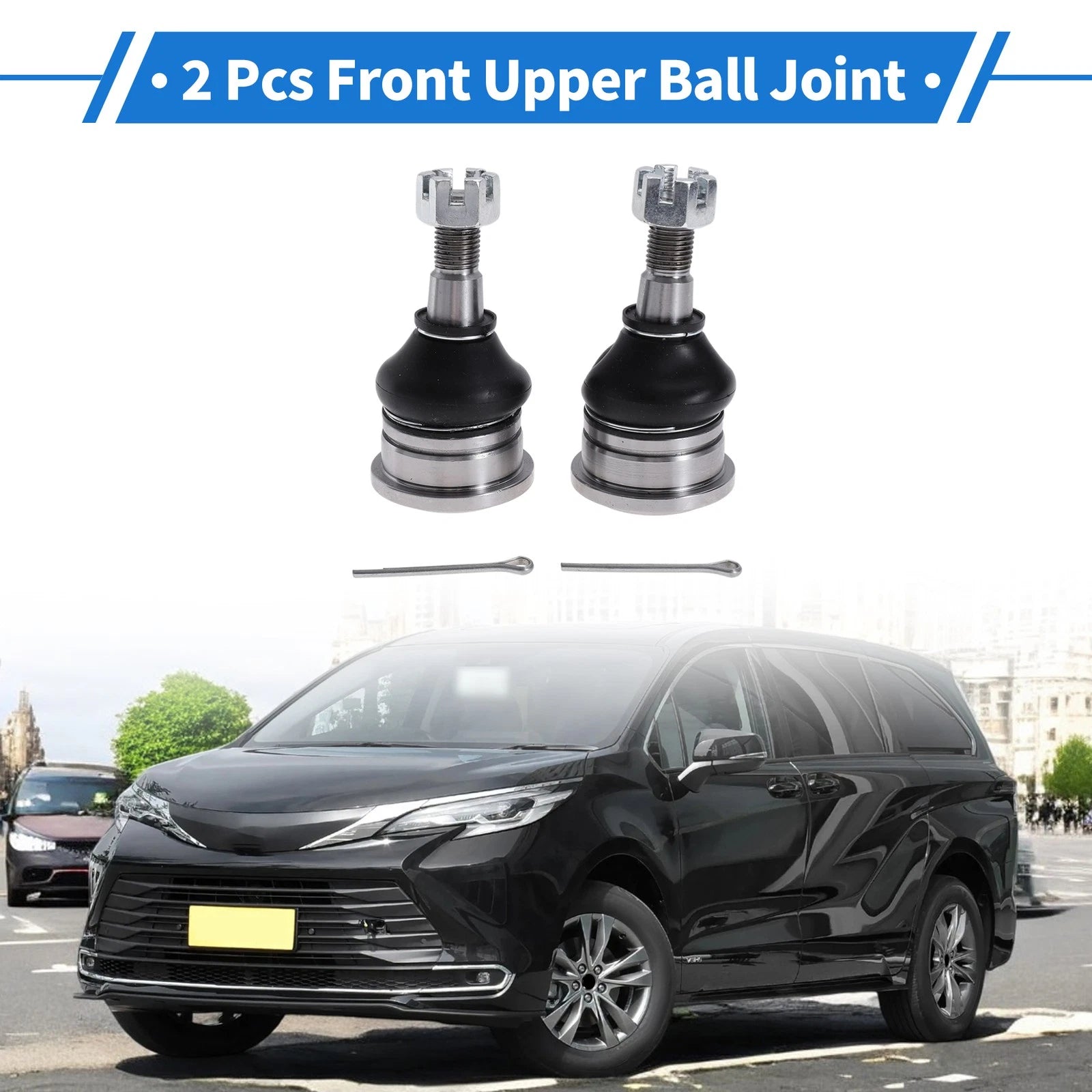 2 Pcs Front Upper Ball Joints Replacement for Toyota Tacoma 4WD (1995–1997)
