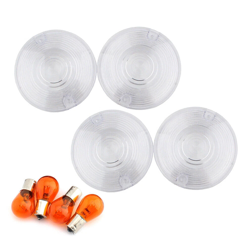 Turn Signal Lens Cover for Harley Glide (Clear)