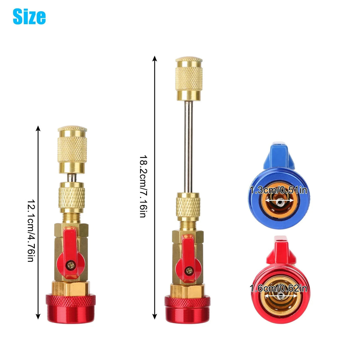 2Pcs HVAC AC R134A Valve Core Remover Installer Tools for Universal Use