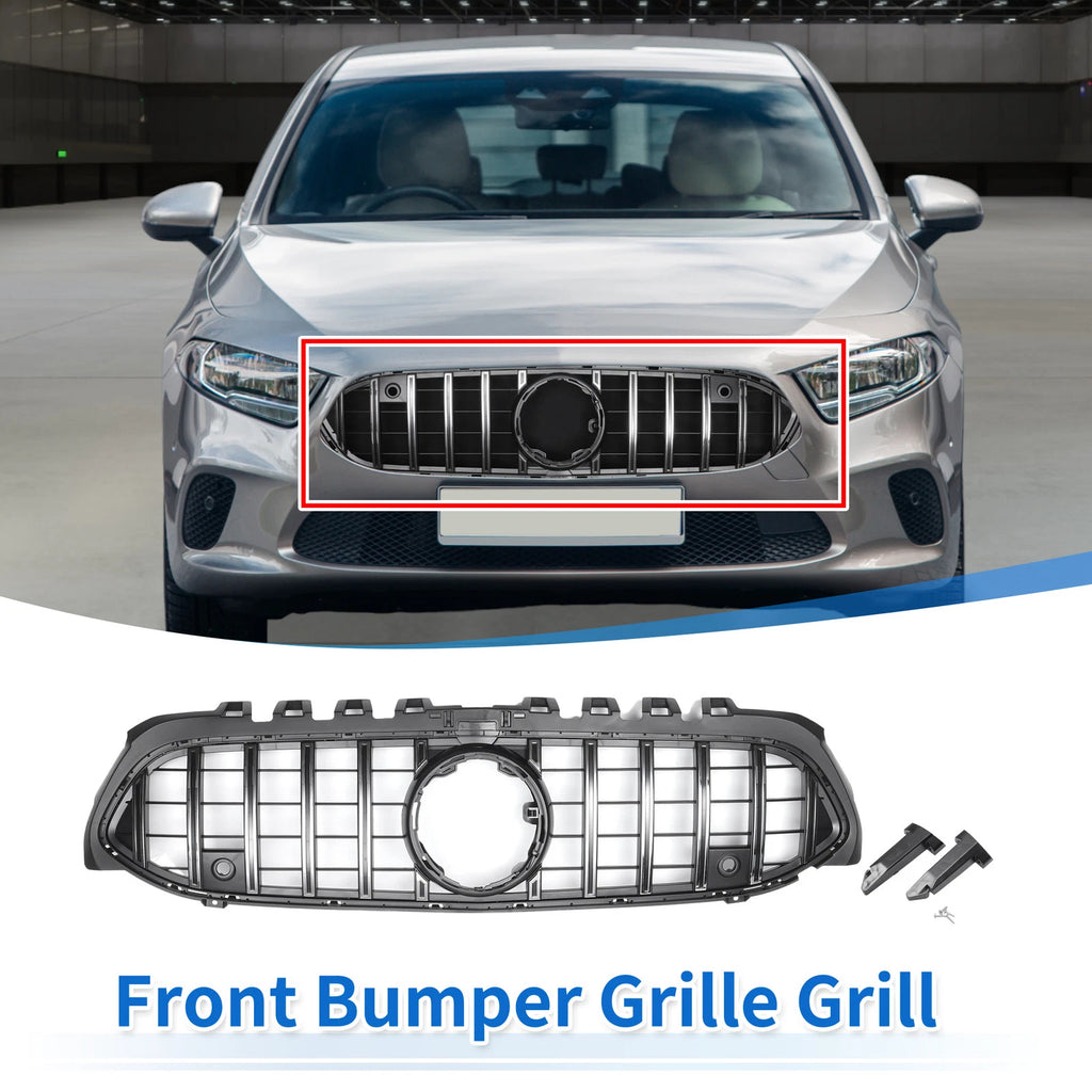 Front Upper Bumper Grille for Mercedes-Benz A-Class (2013–2018)