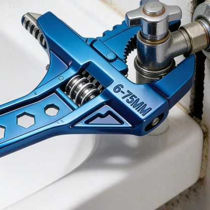 Adjustable Wrench 6-75mm for Plumbing Leak Repairs