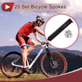 Bicycle Spokes Set 173mm Carbon Steel Black for 13G Wheel (—)