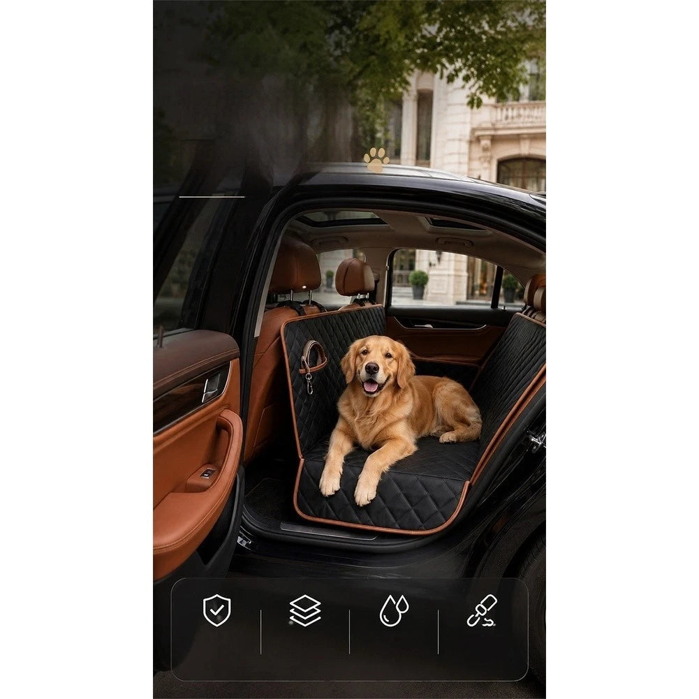 Waterproof Pet Pad for Car Seat 136x135cm Three Layer Cotton