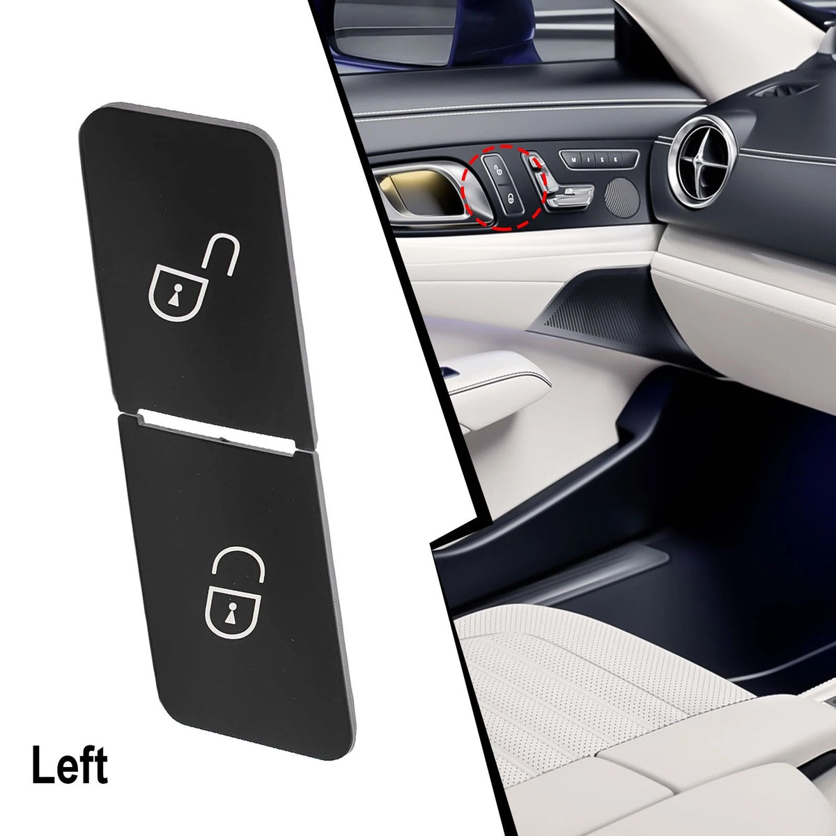 Door Lock Switch Button for Mercedes W212 W204 (2010–2016)