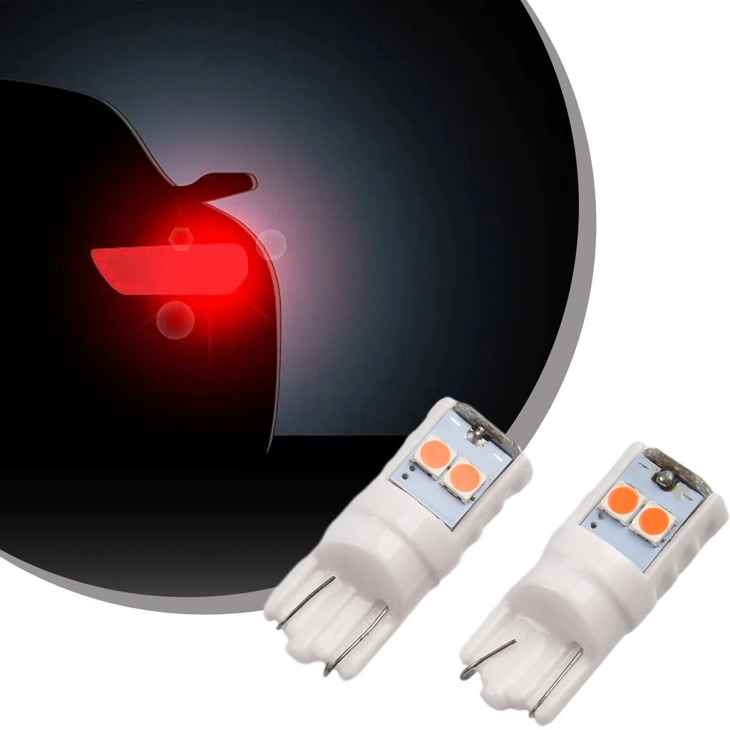 2X T10 Super Bright LED Bulbs for Parking and Side Light Applications