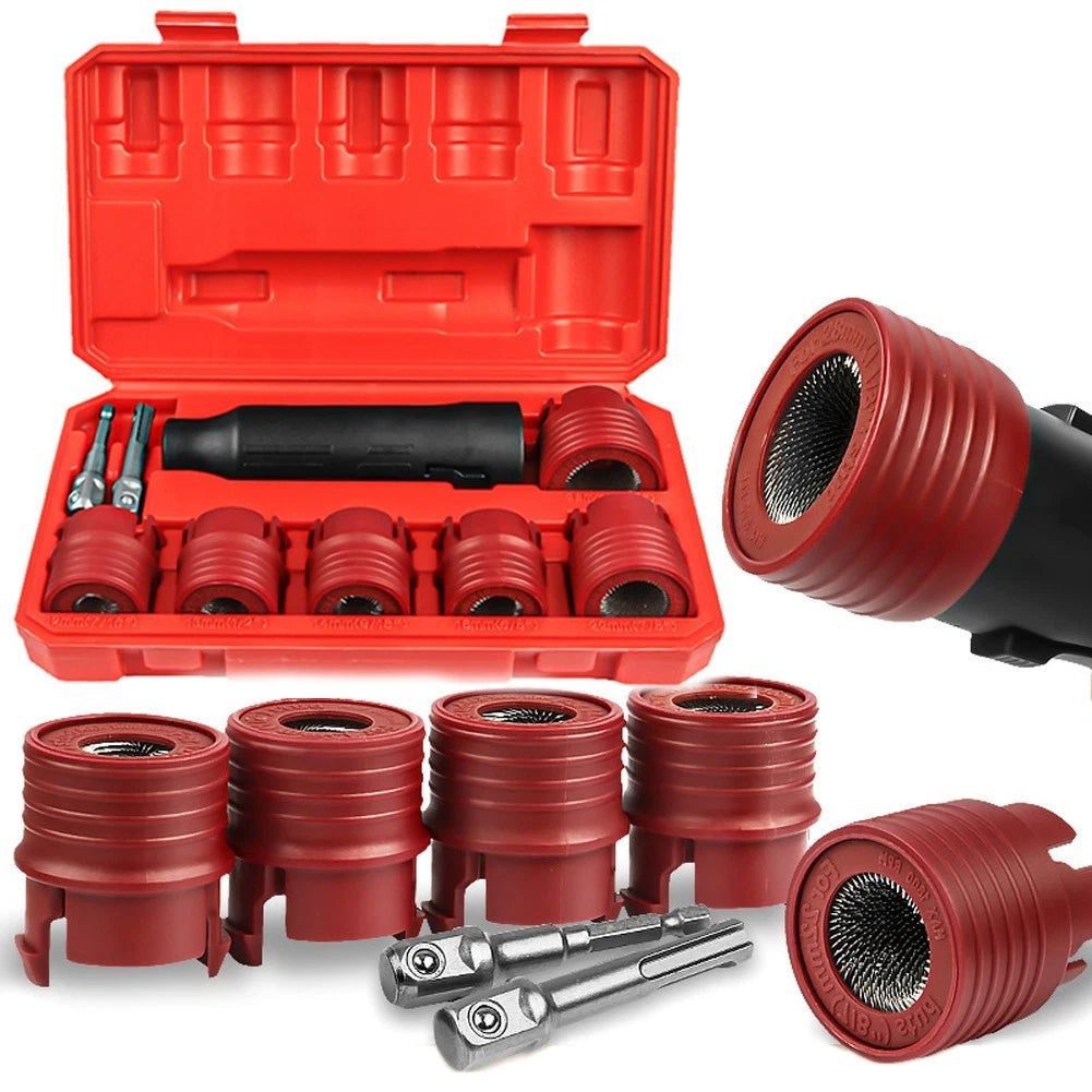9PCS Wheel Stud Cleaner Tool Set for Automotive Cleanup