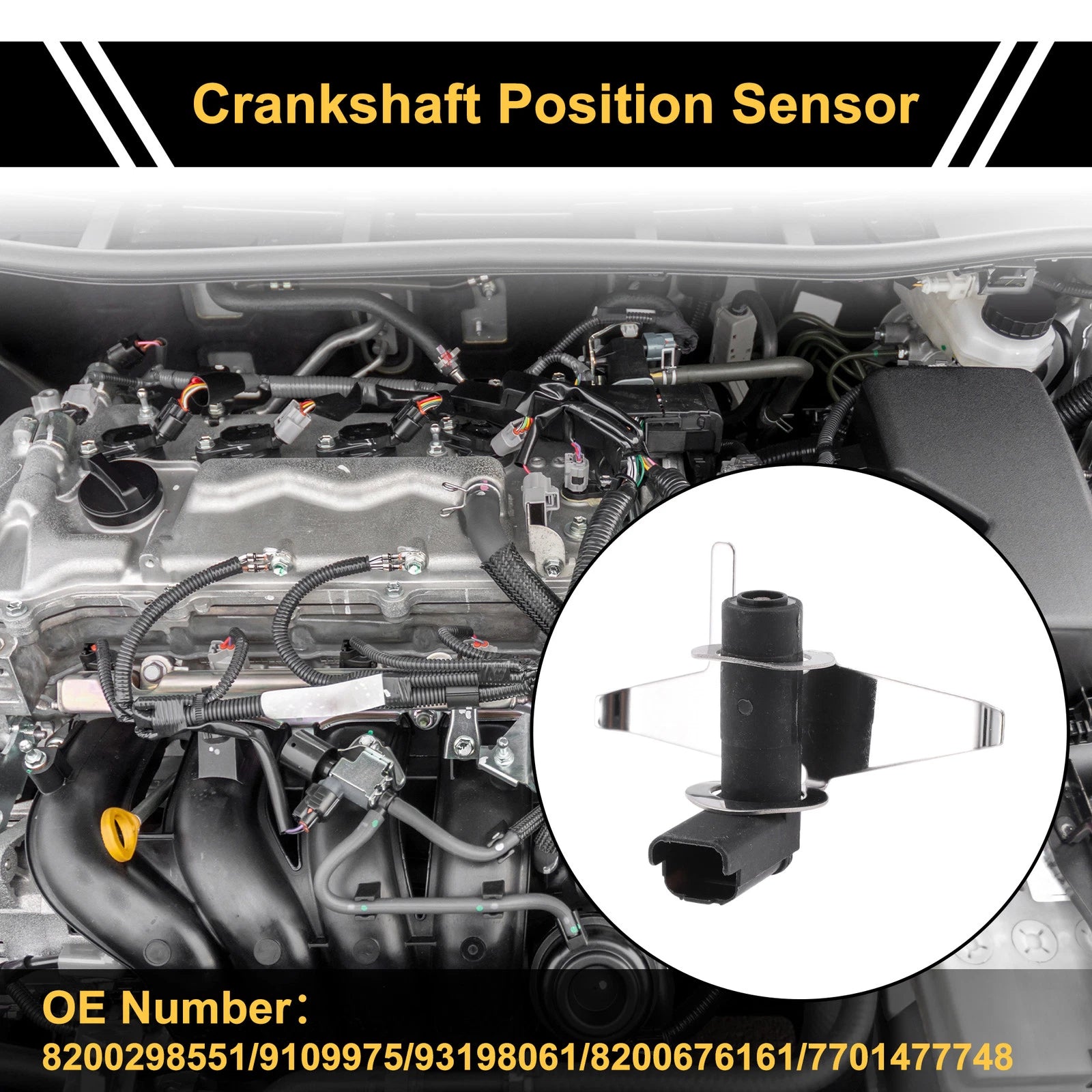 Crankshaft Position Sensor No.8200298551 for Renault Espace III (2000–2002)