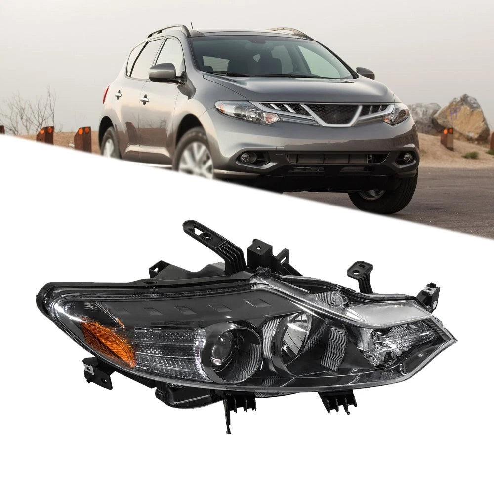 Headlight Headlamp for Nissan Murano (2009–2014) Clear Halogen Right