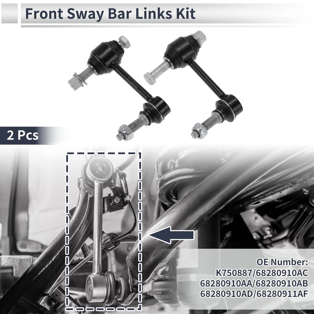 Front Stabilizer Bar Links for Dodge Durango 2016–2022 2 Piece Replacement