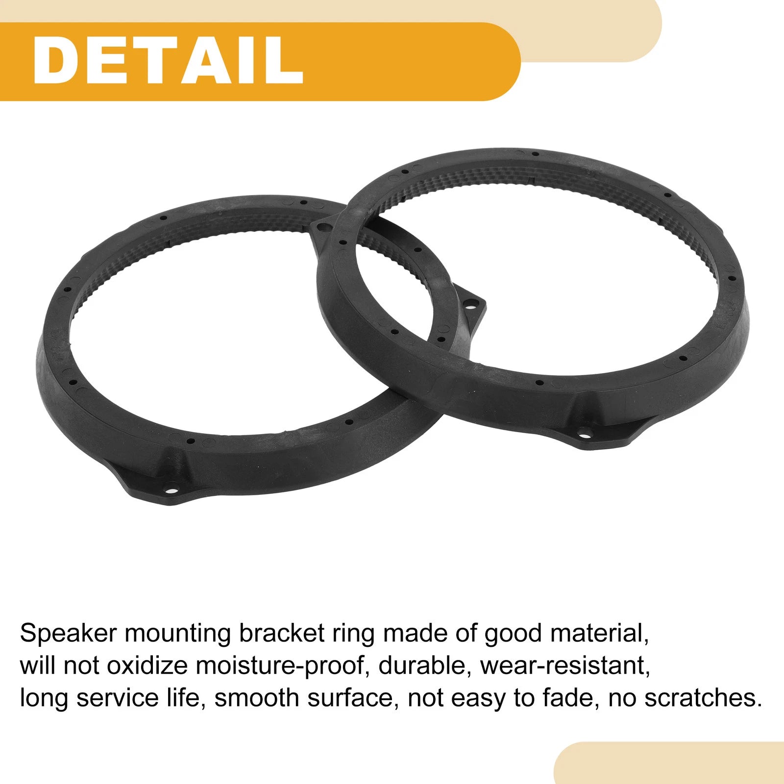 2X Speaker Subwoofer Mounting Spacer Bracket Ring for Ford 6.5" ABS