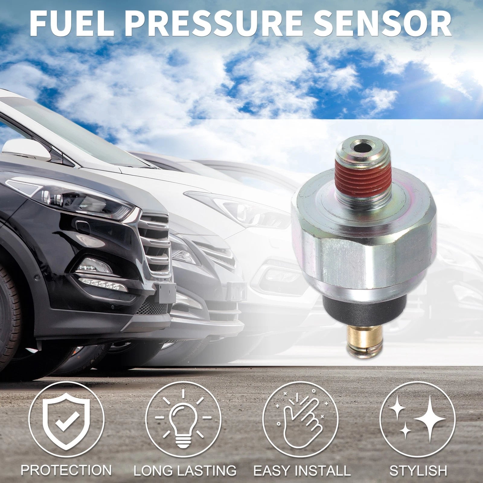 Fuel Pressure Sensor for Honda Accord 1998-2002 Replacement Durable Metal