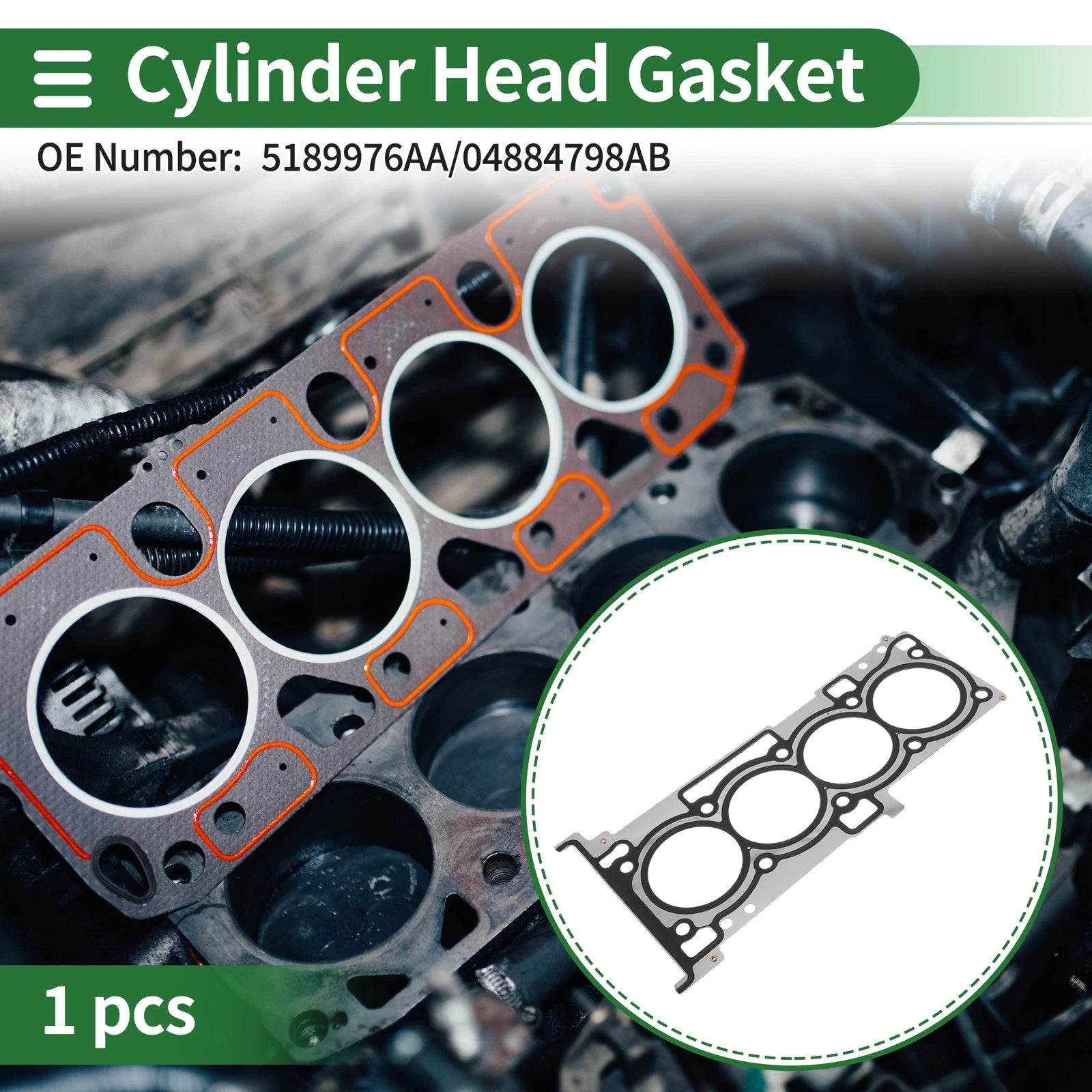 Cylinder Head Gasket Replacement for Dodge Compass 2.4L (2007–2014)