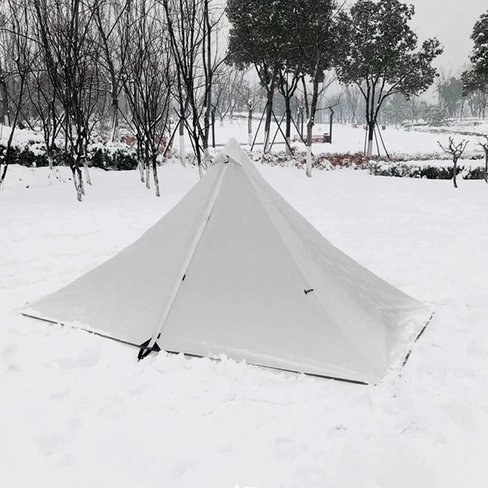Lightweight Pyramid Camping Tent for Solo Adventures (Waterproof, Easy Setup)
