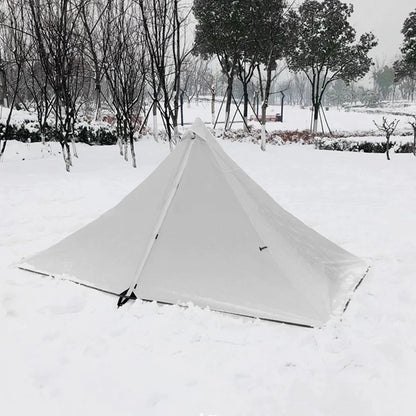 Lightweight Pyramid Camping Tent for Solo Adventures (Waterproof, Easy Setup)