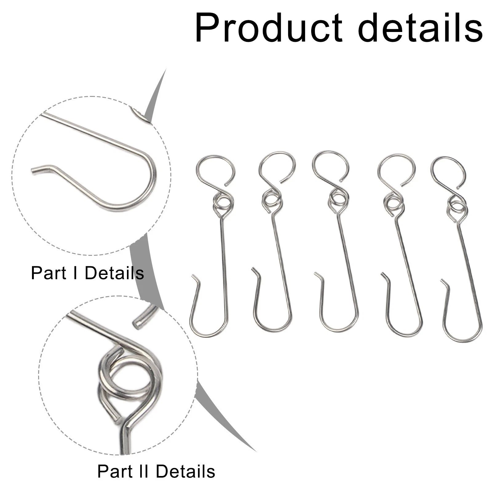 5PCS Stainless Steel Hooks for MAPP Propane Bottles