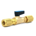Brass Aircon Charging Valve for Universal Applications (1/4 NPT Threads)