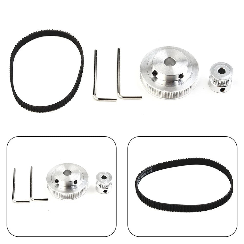 GT2 Timing Belt Closed Loop 200mm Pulley with 20 Teeth and 60 Teeth for 3D Printer