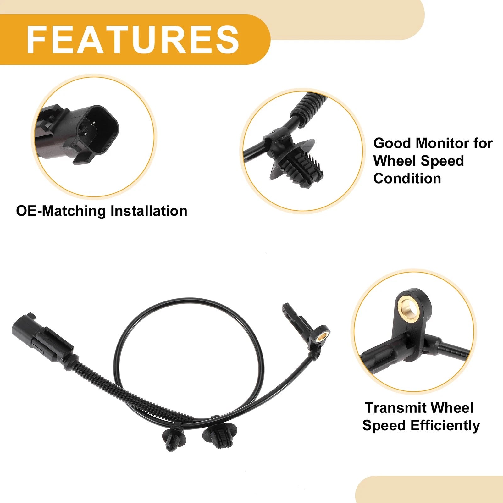 ABS Wheel Speed Sensor No.26234479 for Buick GL8 (2011–2023) Rear Left