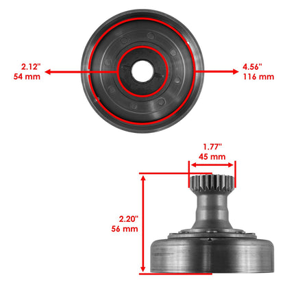 Centrifugal Clutch Drum for Honda Recon 250 TRX250 (1997–2022)