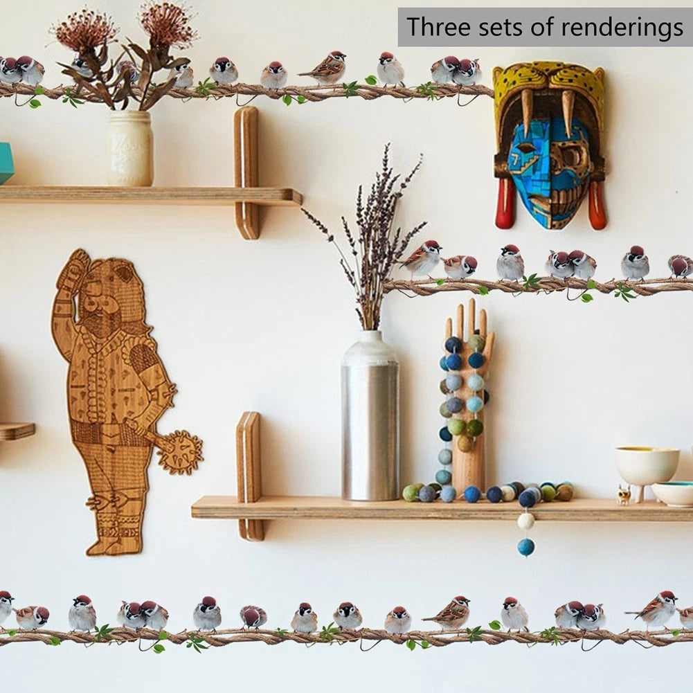 Removable Bird Vinyl Wall Stickers for Home Decor (DIY)