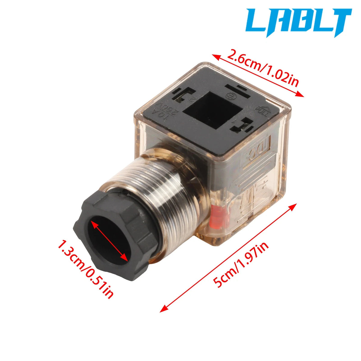 5X Din43650c Junction Socket for Light Air Valve Solenoid Plug Connector