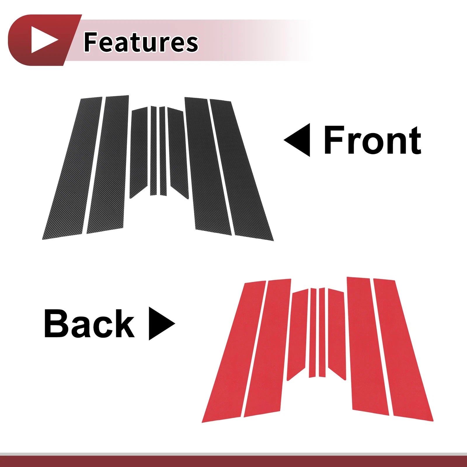 Front Rear Left Right Door Pillar Window Trim for Mazda 6 GH1 (2008–2013)