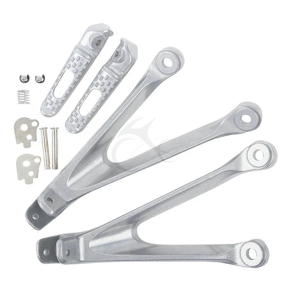 Rear Passenger Footrests Footpegs Peg Brackets for Honda CBR1000RR (2008–2016)