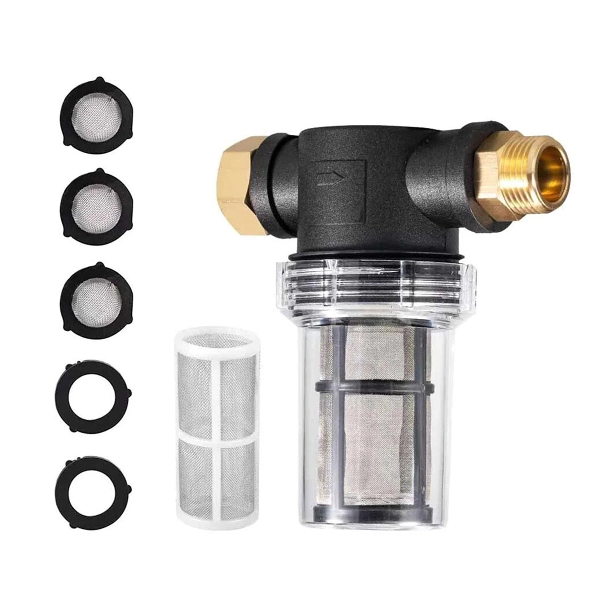 Pressure Washer Pump Protector Mesh Screen Debris Filter (80 PSI Max)