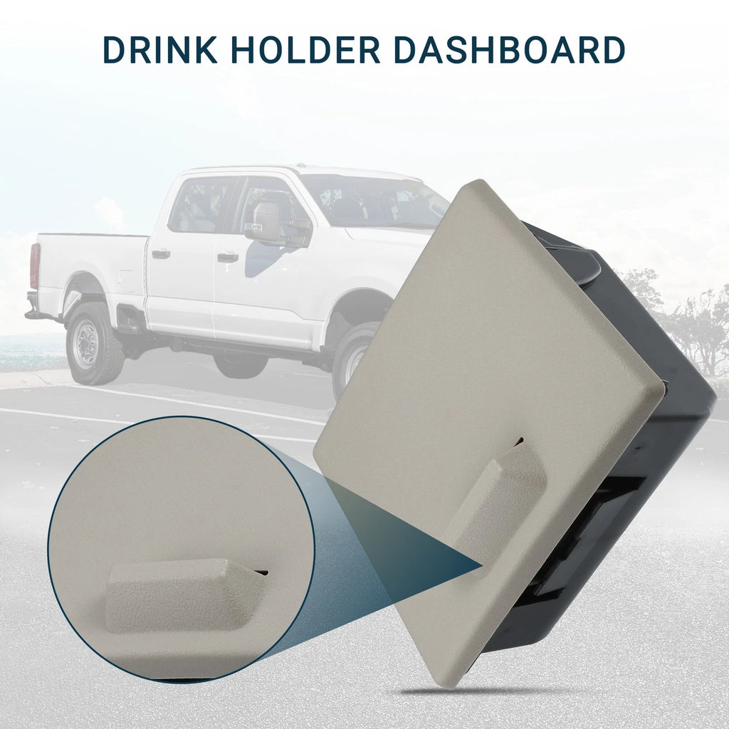 Cup Holder for Ford F-250 Super Duty 2008–2010 Panel Drink Holder Khaki