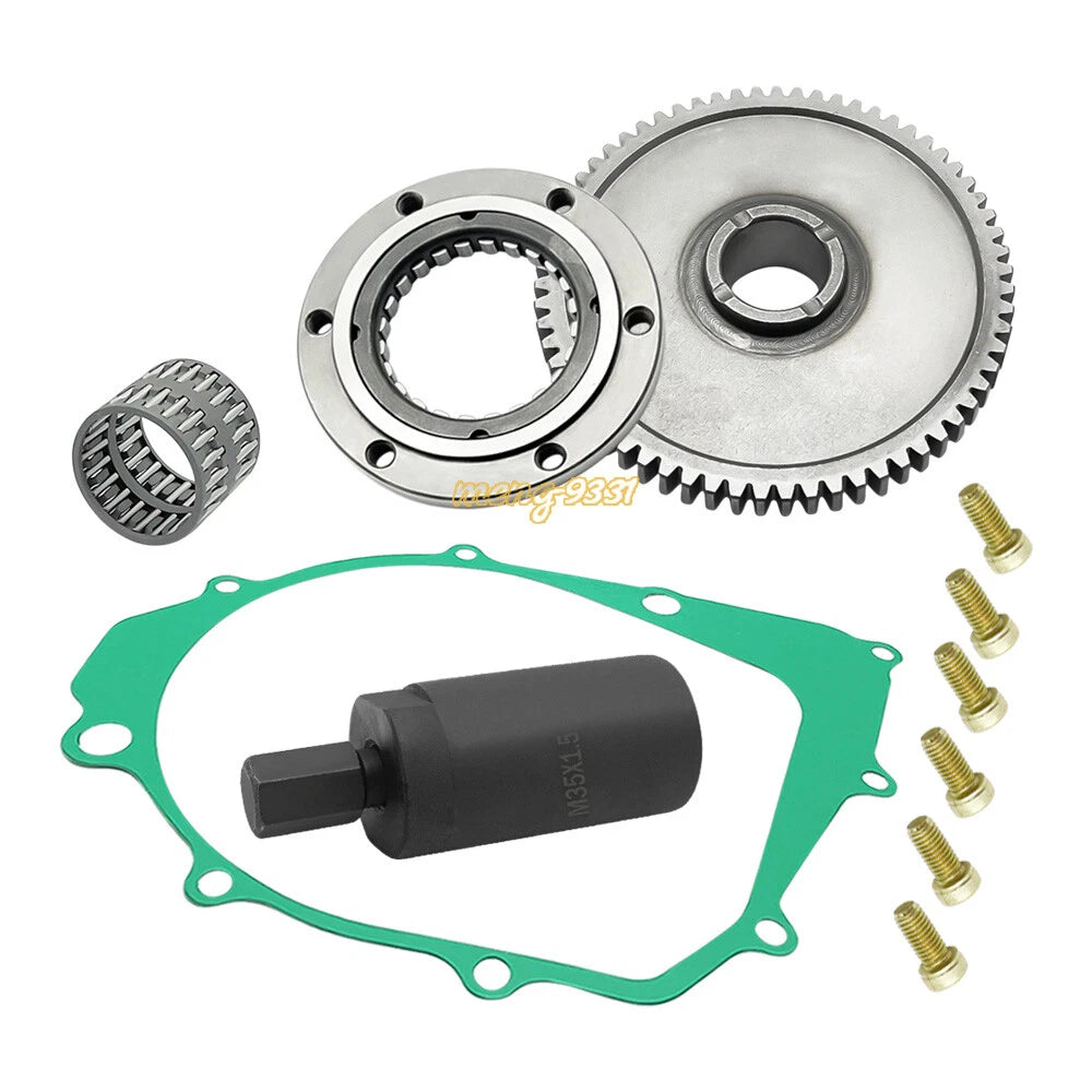 Starter Clutch Kit with Gasket & Flywheel Puller for Yamaha Warrior 350 (2004–2013)