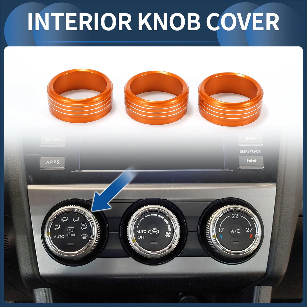 AC Heater Temp Switch Knob Cover Ring Replacement for Subaru Forester (2014–2018)