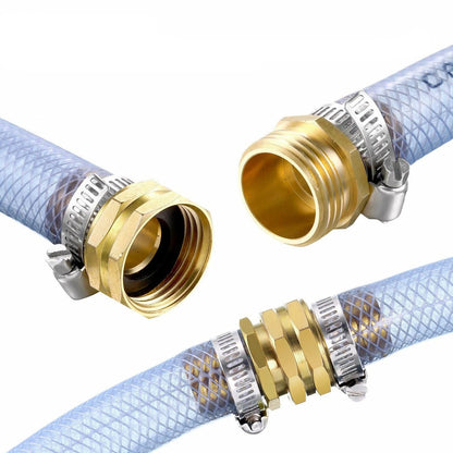 3/4" Brass Mender End Repair Kit for Garden Hose Quick Connector