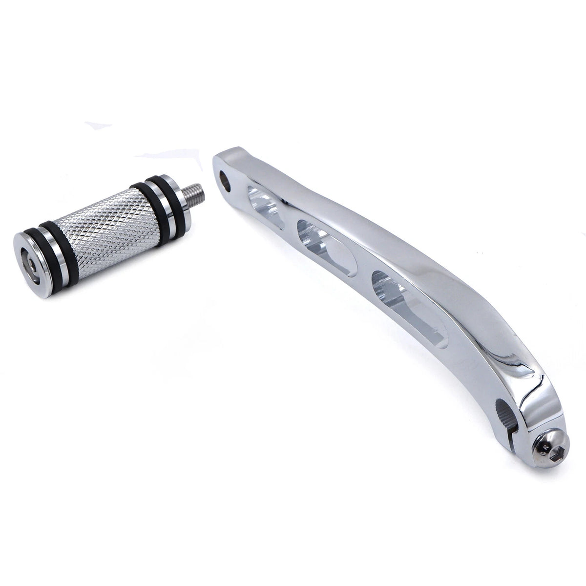 Chrome Foot Shift Lever with Shifter Peg for Harley Dyna FLD FXD FXDF (1991–2017)