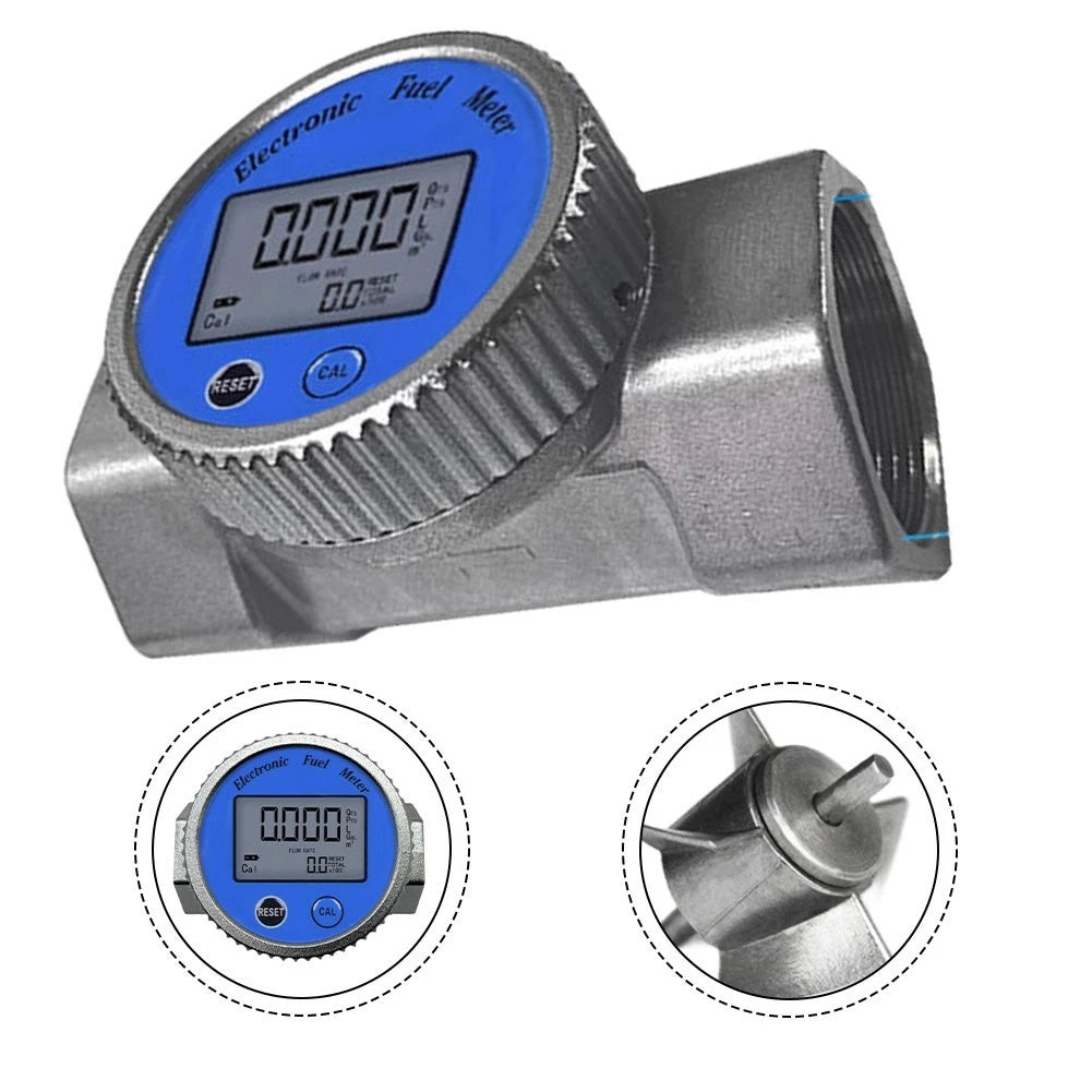 Waterproof Turbine Flow Meter for Diesel and Water Treatment (152 Inch)