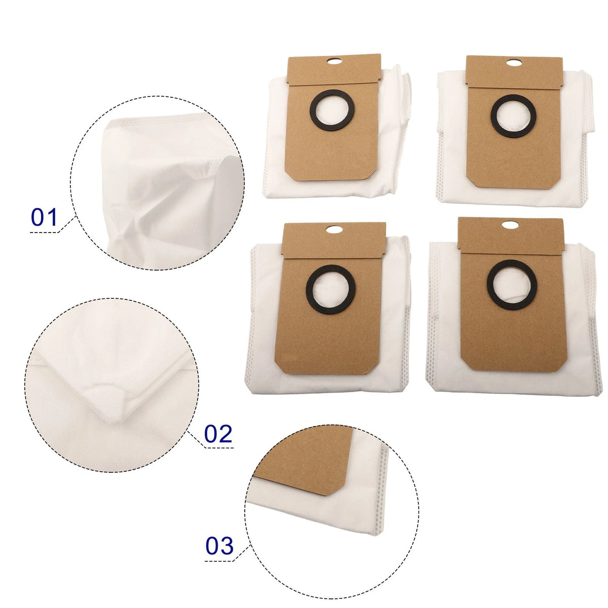 Pack of 10 Dust Bags for MiWhole M9 Pro Max Vacuums