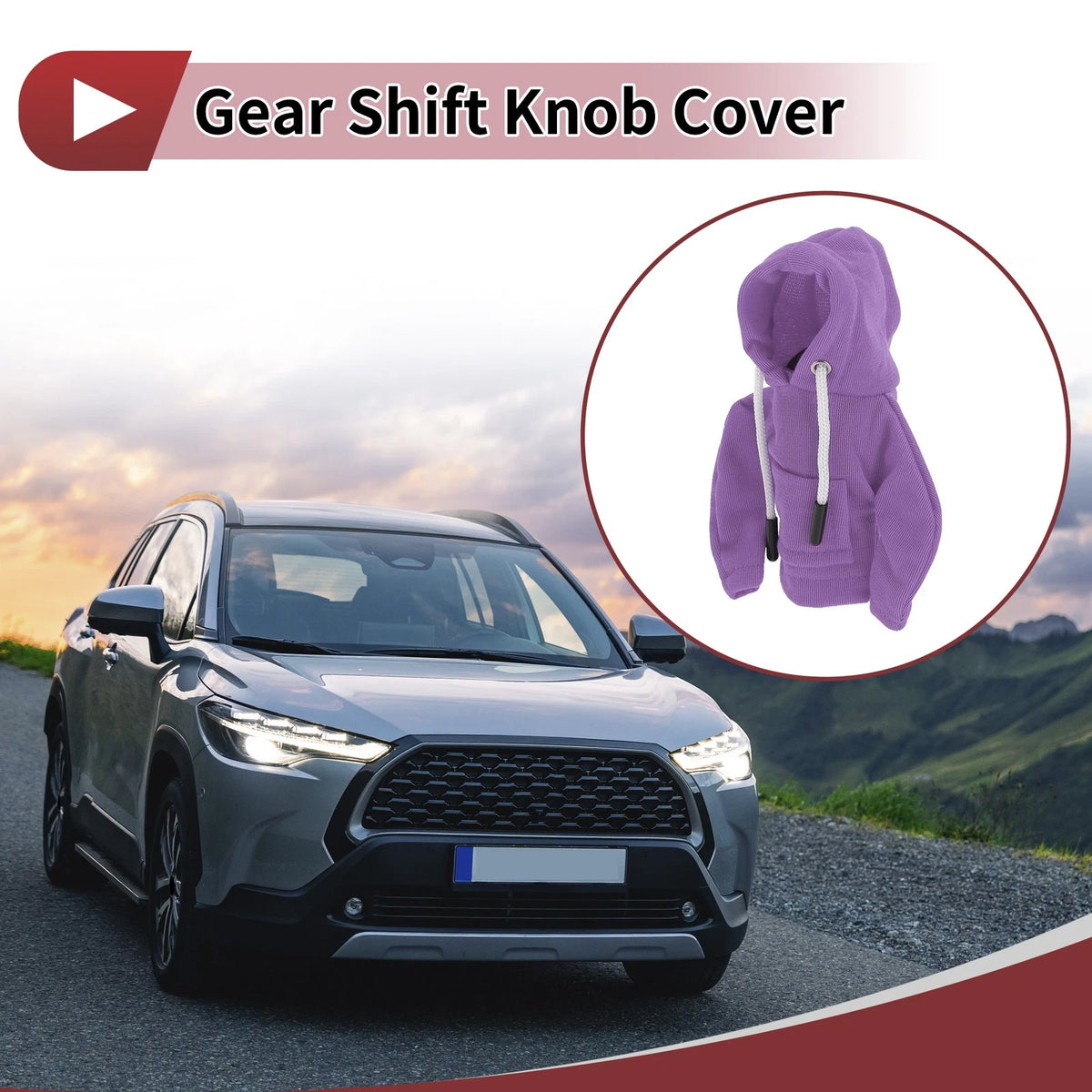 Hoodie Style Manual Gear Shift Knob Cover for Universal Fit (1 Pc)