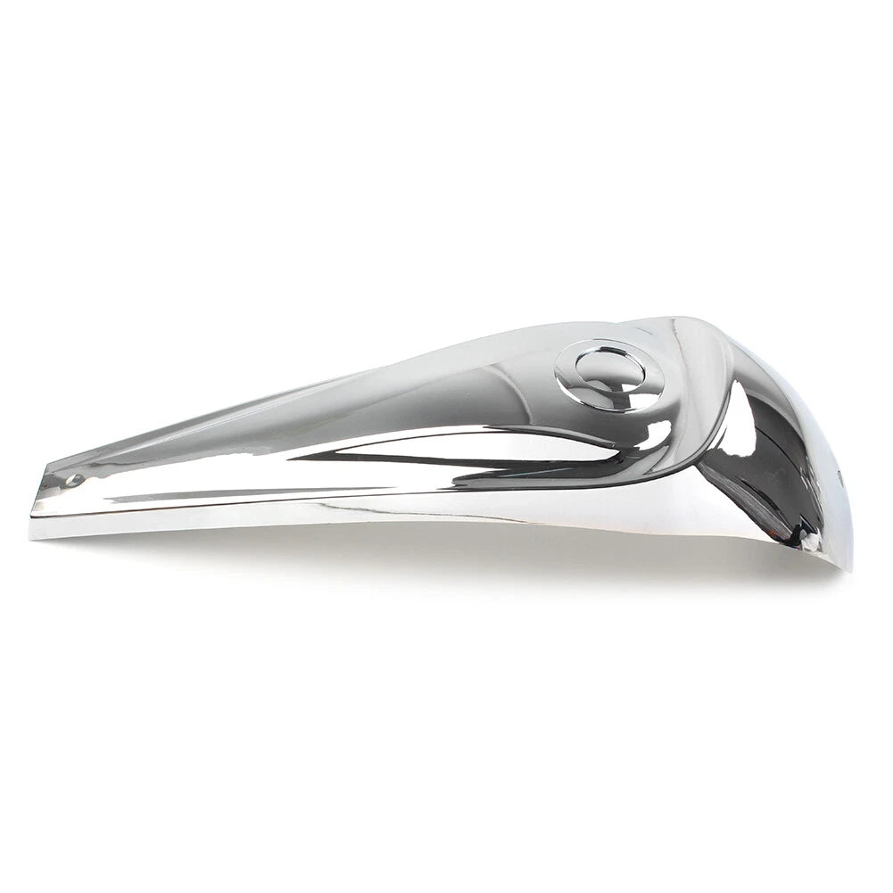 Chrome Dash Fuel Console Cover + Gas Tank Cap for Harley Touring (2008–2022)