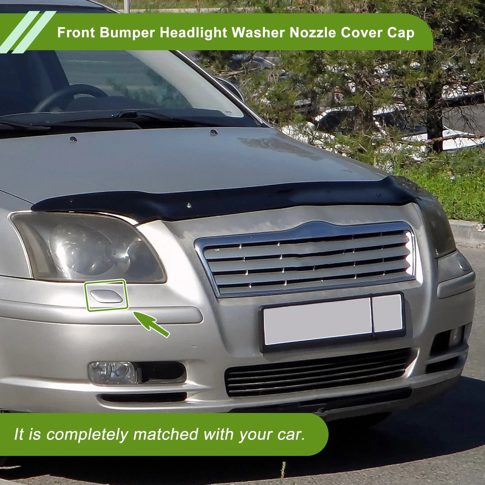 Front Right Washer Nozzle Cover Cap Replacement for Toyota Avensis (2003–2008)