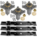 Deck Spindles Blades Rebuild Kit for Husqvarna GTH2554 GTH2754 (54")