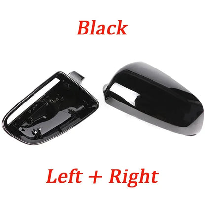 Gloss Black Rearview Mirror Cap Covers for Audi A4 B7 (2005–2008)