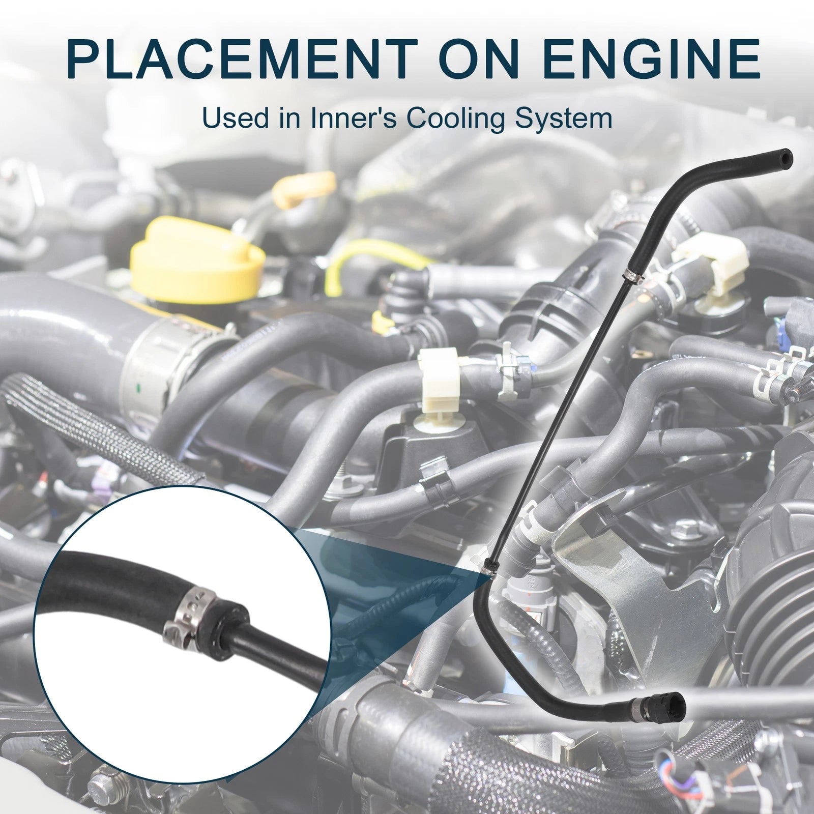 Radiator Hose Replacement for BMW Z4 3.0L (2009–2011) Black