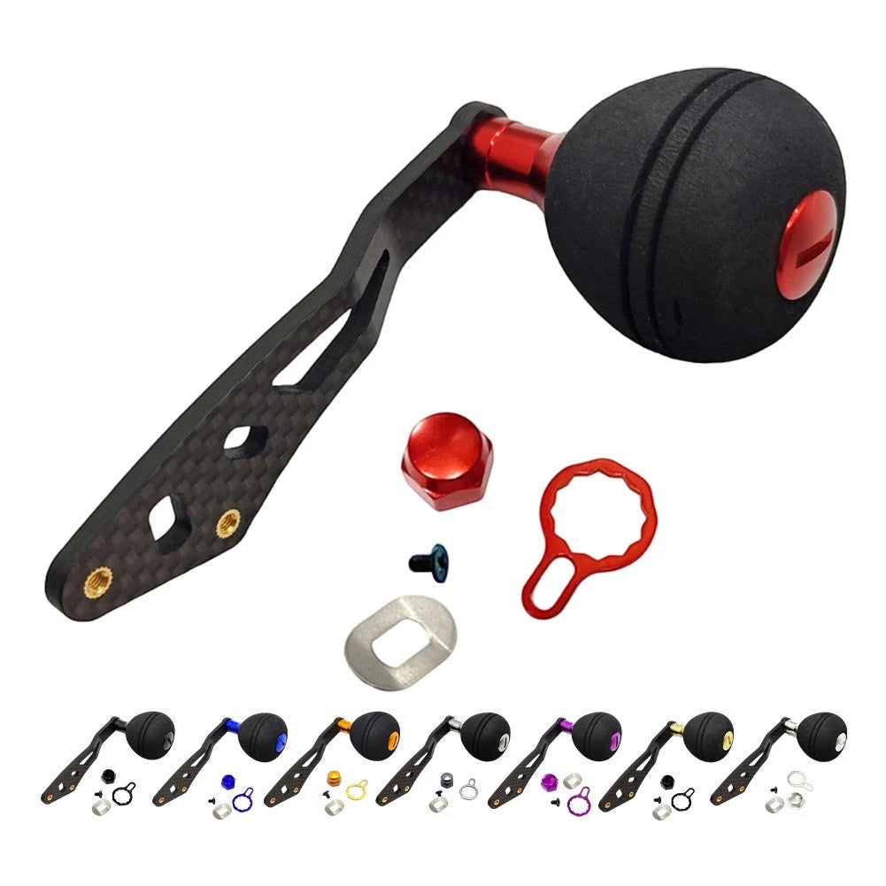 Carbon Single Arm Handle for DAIWA Casting Reels with EVA Knobs