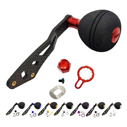 Carbon Single Arm Handle for DAIWA Casting Reels with EVA Knobs