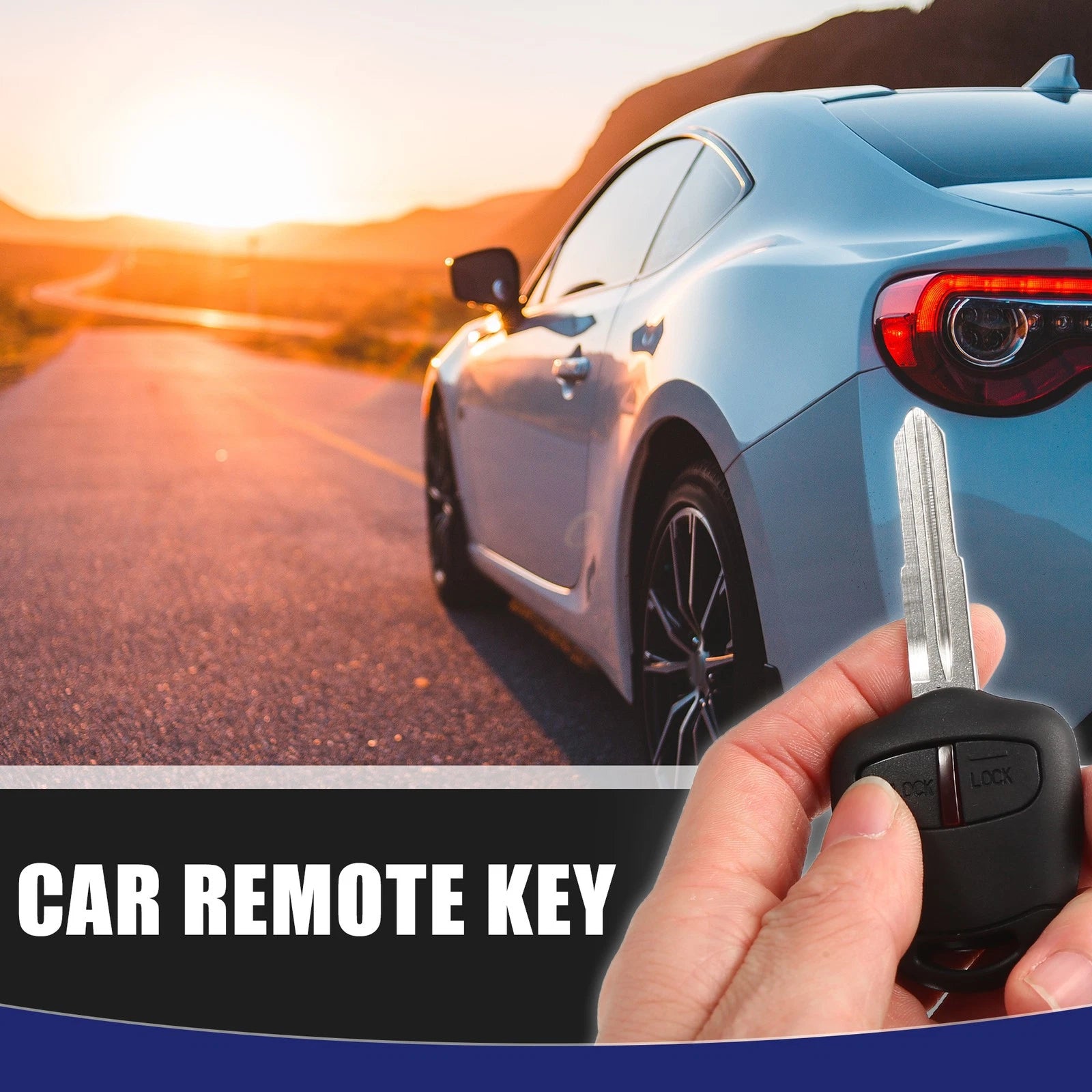 2 Button 433MHz Fob Entry Remote Key Replacement for Mitsubishi L200 (2010–2025)