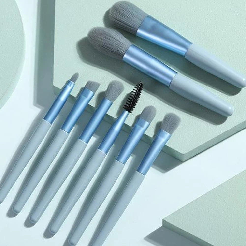 8 Piece Makeup Brush Set for Eyeshadow Concealer Blush Application