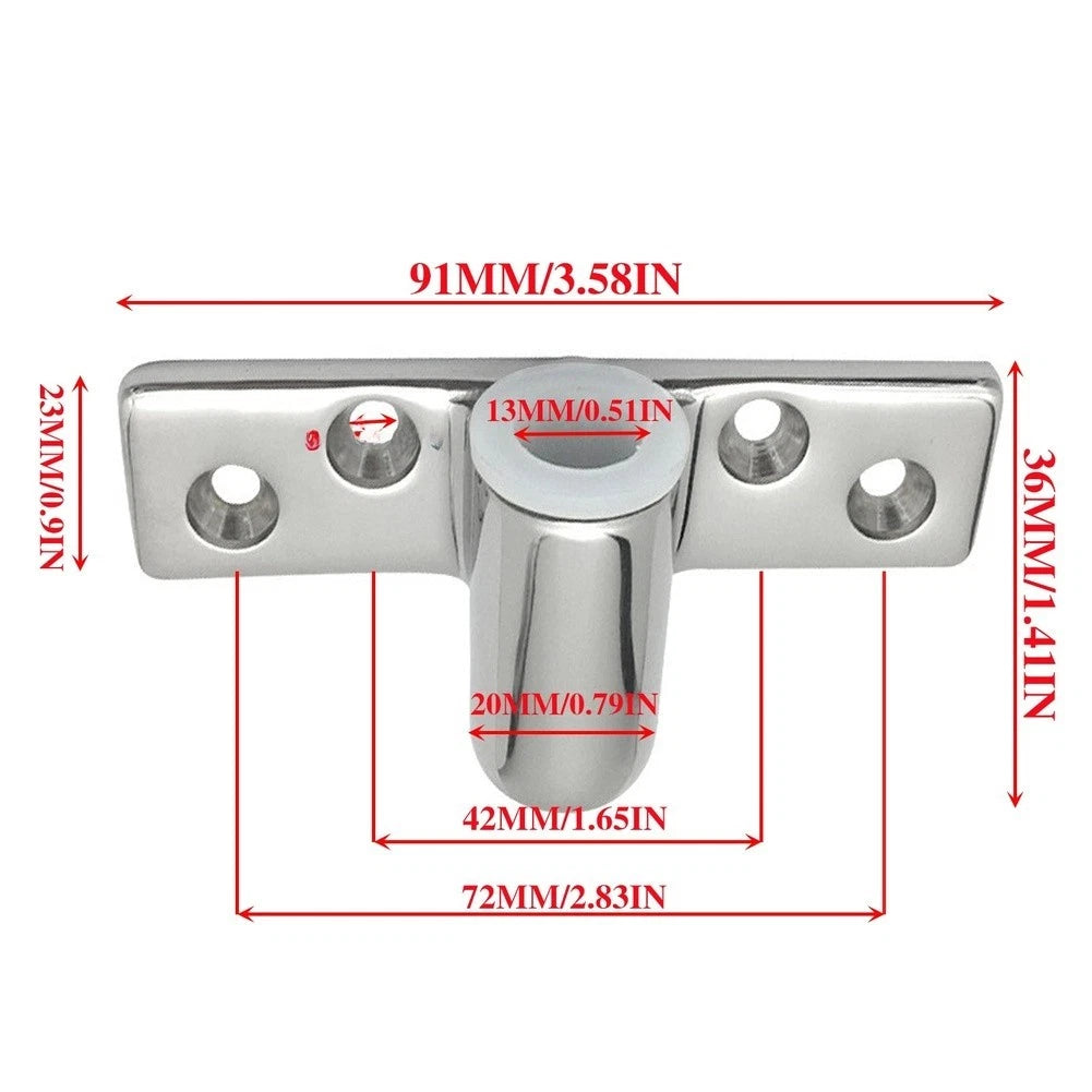 316 SS Oarlock Seat for Marine Use (Compatible with Multiple Propeller Sizes)