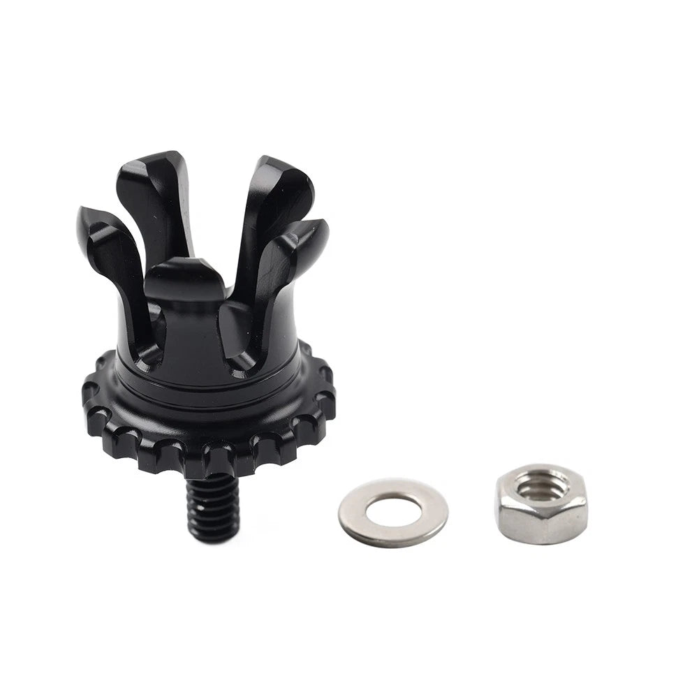 Crown Rear Mudguard Seat Bolt Screw Black For Harley Touring Dyna Softail 96+