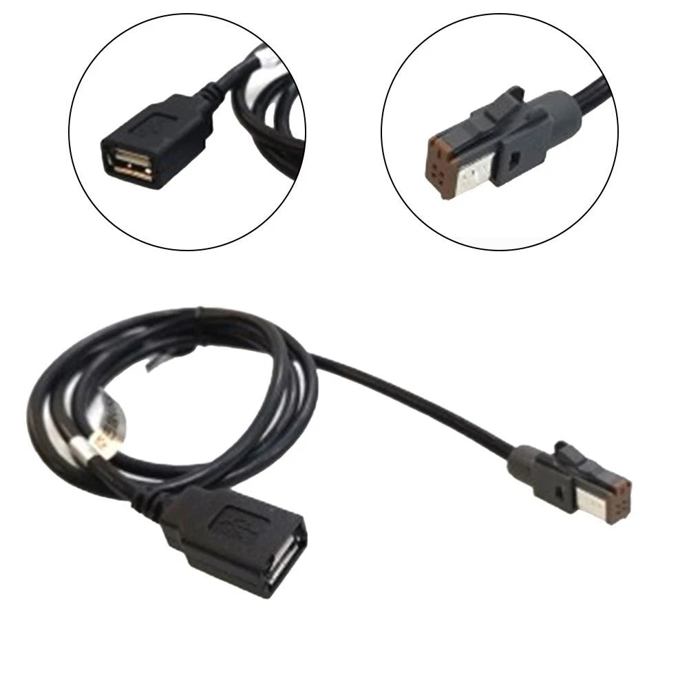 USB Audio Input Connector Wire Adapter for Vehicle (2010–2023)