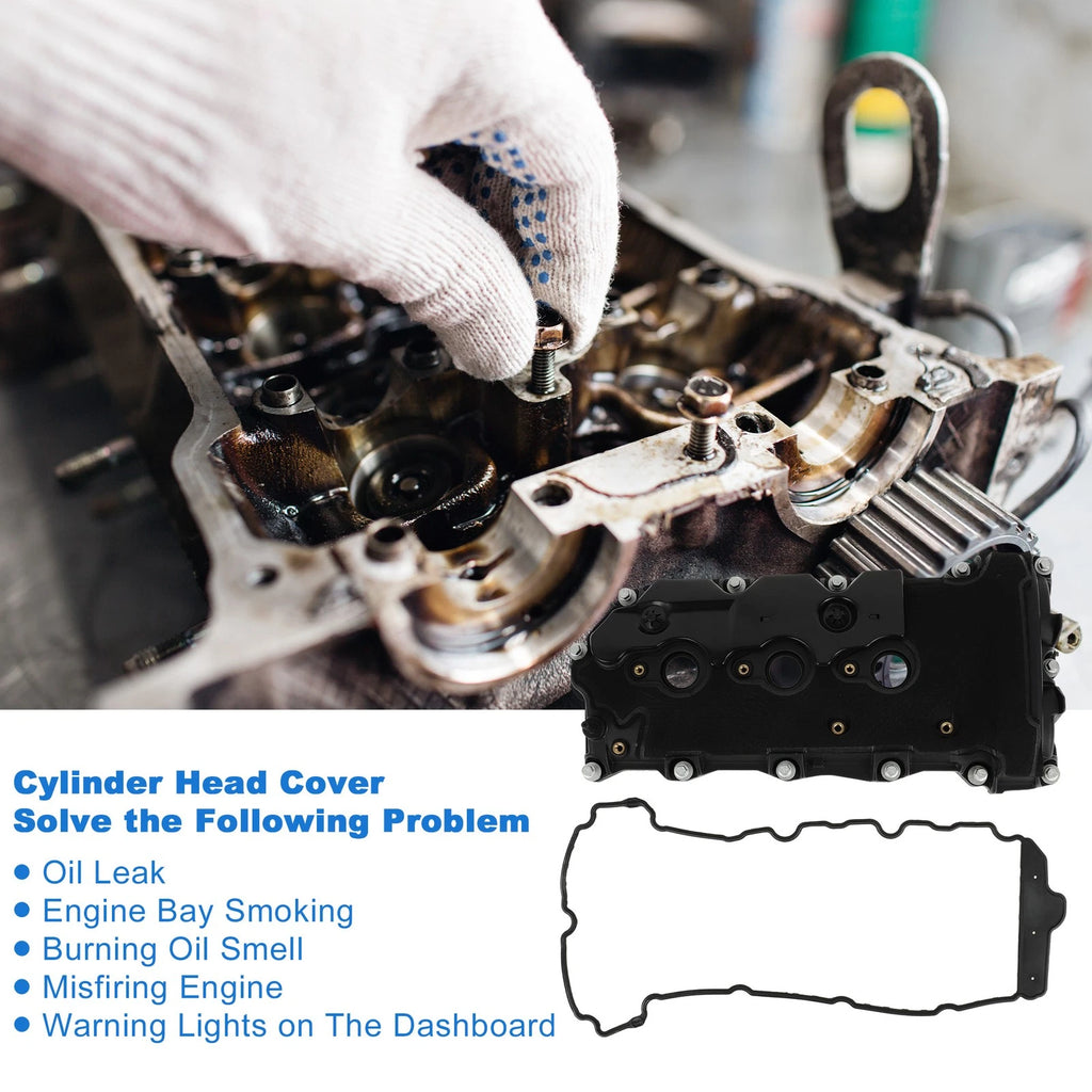 Right Engine Valve Cover Replacement with Gasket for Chevrolet Equinox (2008–2012)